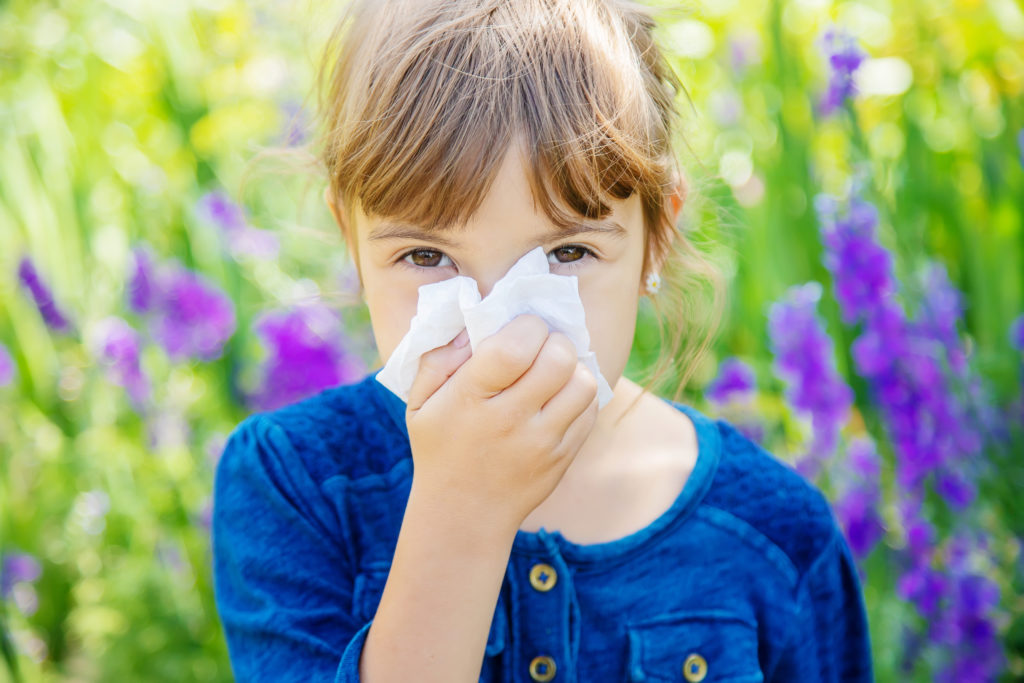 Seasonal allergy in a child.