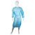 Ultra Blue PP/PE HB OS Fluid Resistant Clinical Isolation Gown - Knitted Cuff (50/ctn)