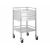 2 Drawer Stainless Steel Dressing Trolley